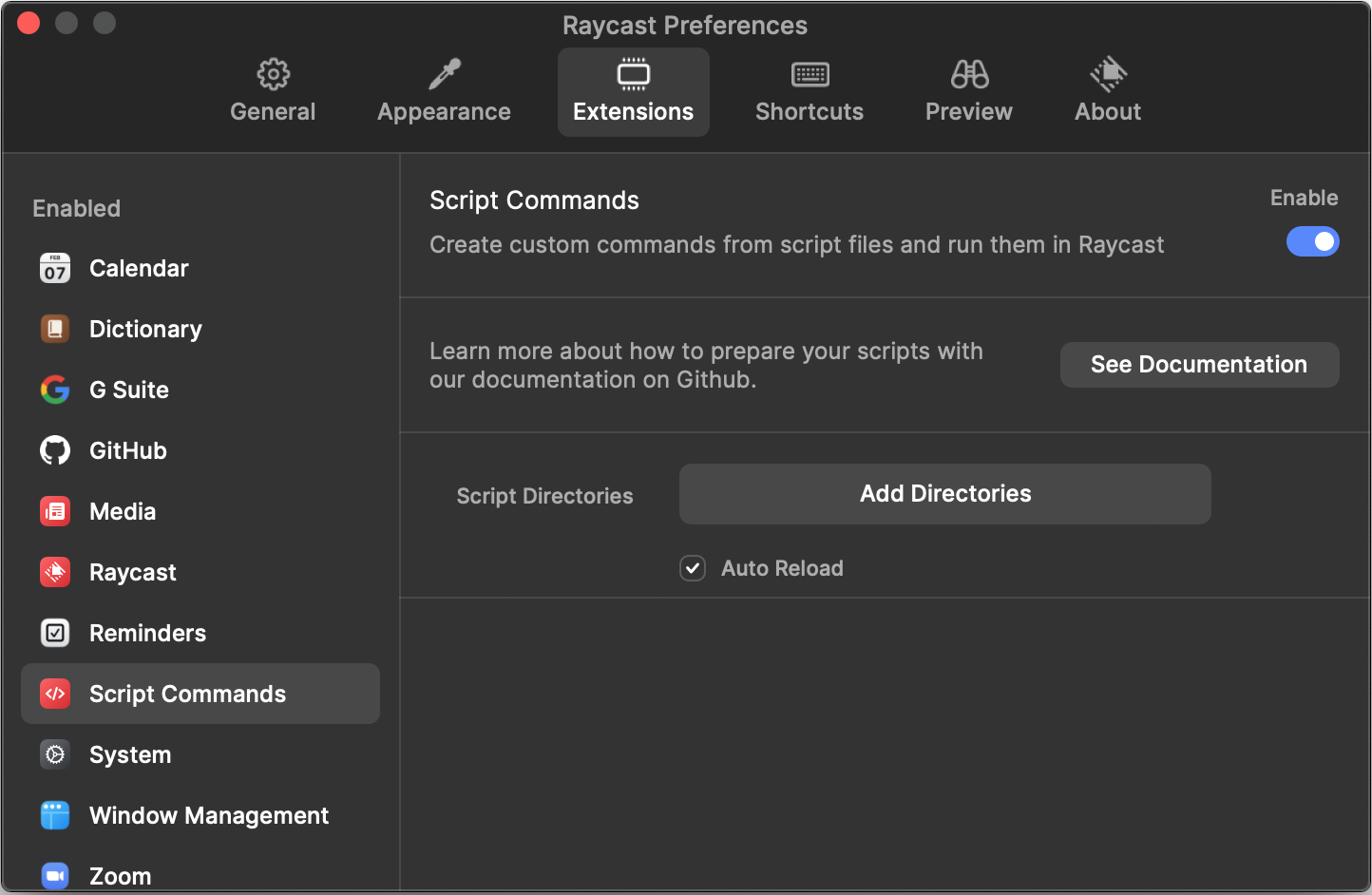 raycast-script-directories